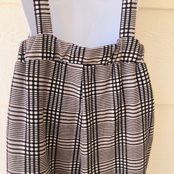 Shein Size Medium (6) Lightweight Checked Adjustable Overalls - Picture 15 of 15
